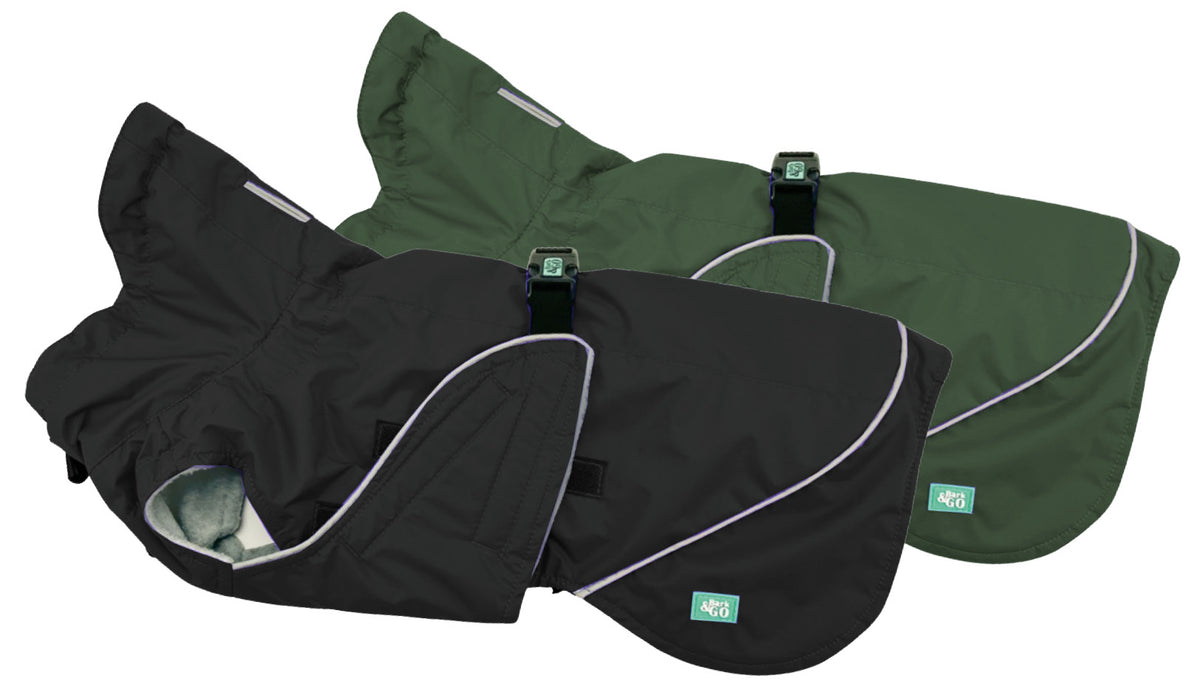 Sleeveless Dog Raincoat "Monocolor" | 24 Sizes, 4 Colours