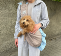 Teddy Summer Dog Sling Carrier – Breathable Linen Pet Carrier