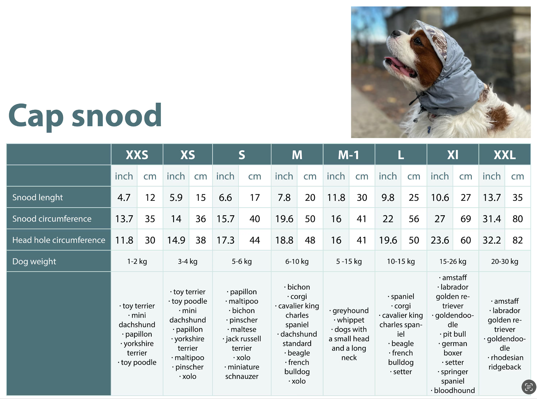 Rain Protection | Waterproof Dog Snood with Visor