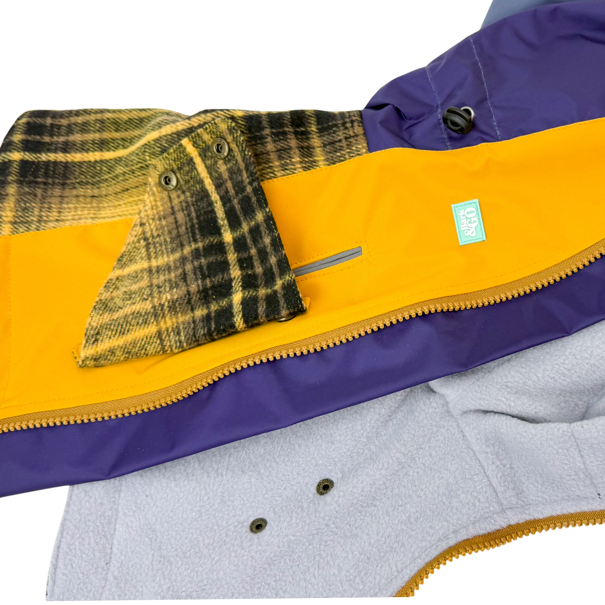 Waterproof Dog Raincoat for All Breeds and Sizes "Dark Academia Hygge"