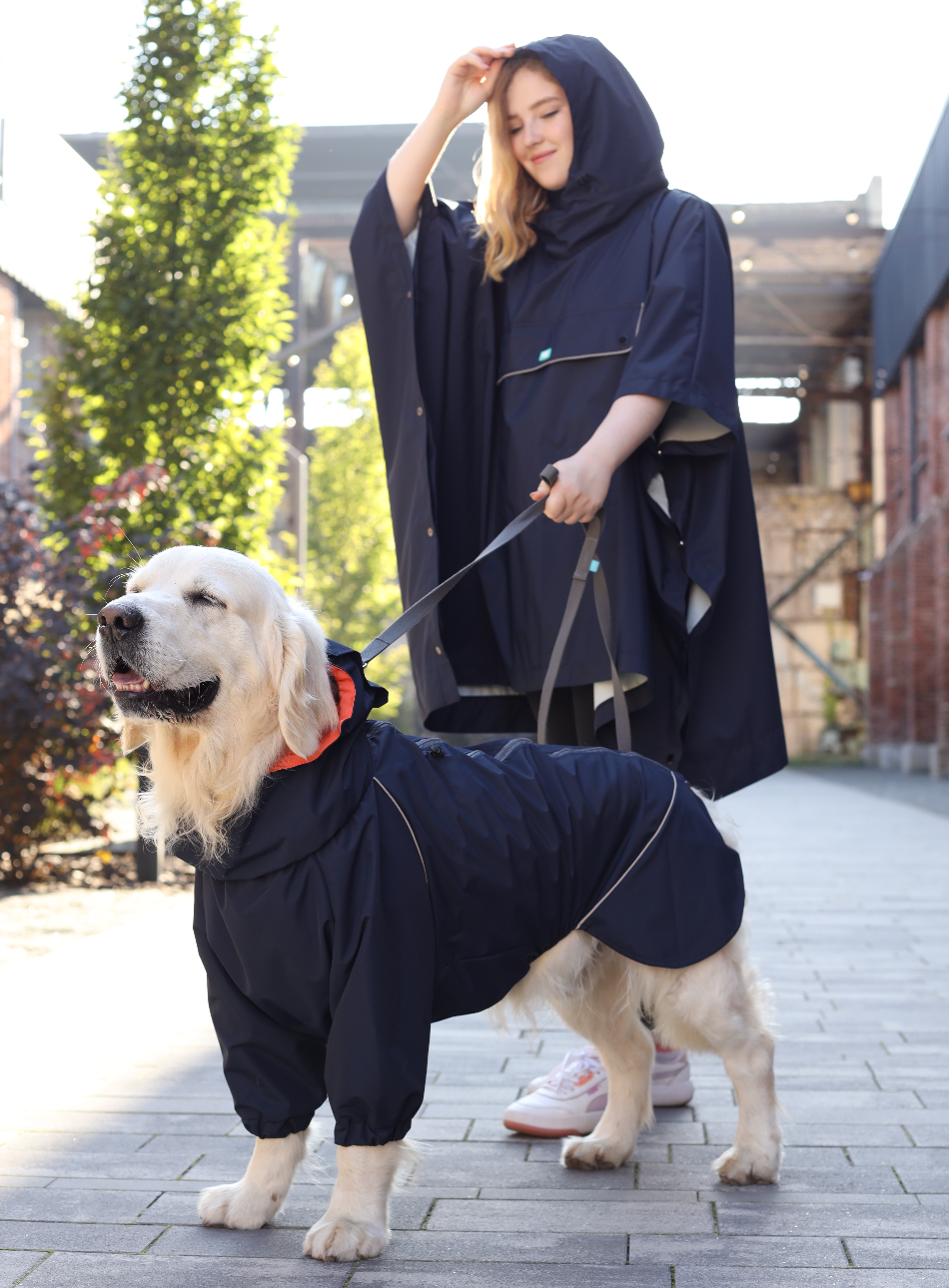 Blue Dog Rain Jacket | Waterproof Membrane Coat, No Hind Legs