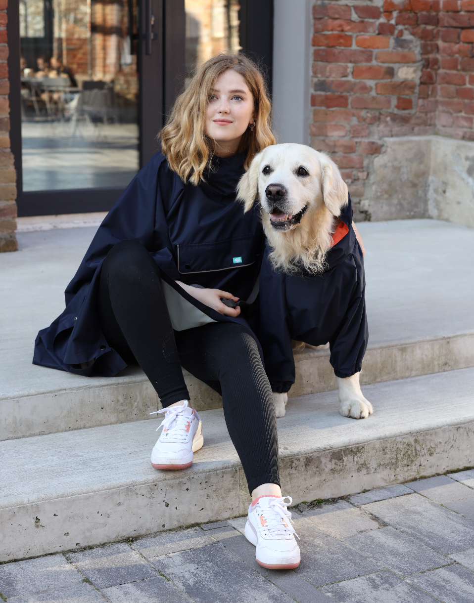 Blue Dog Rain Jacket | Waterproof Membrane Coat, No Hind Legs