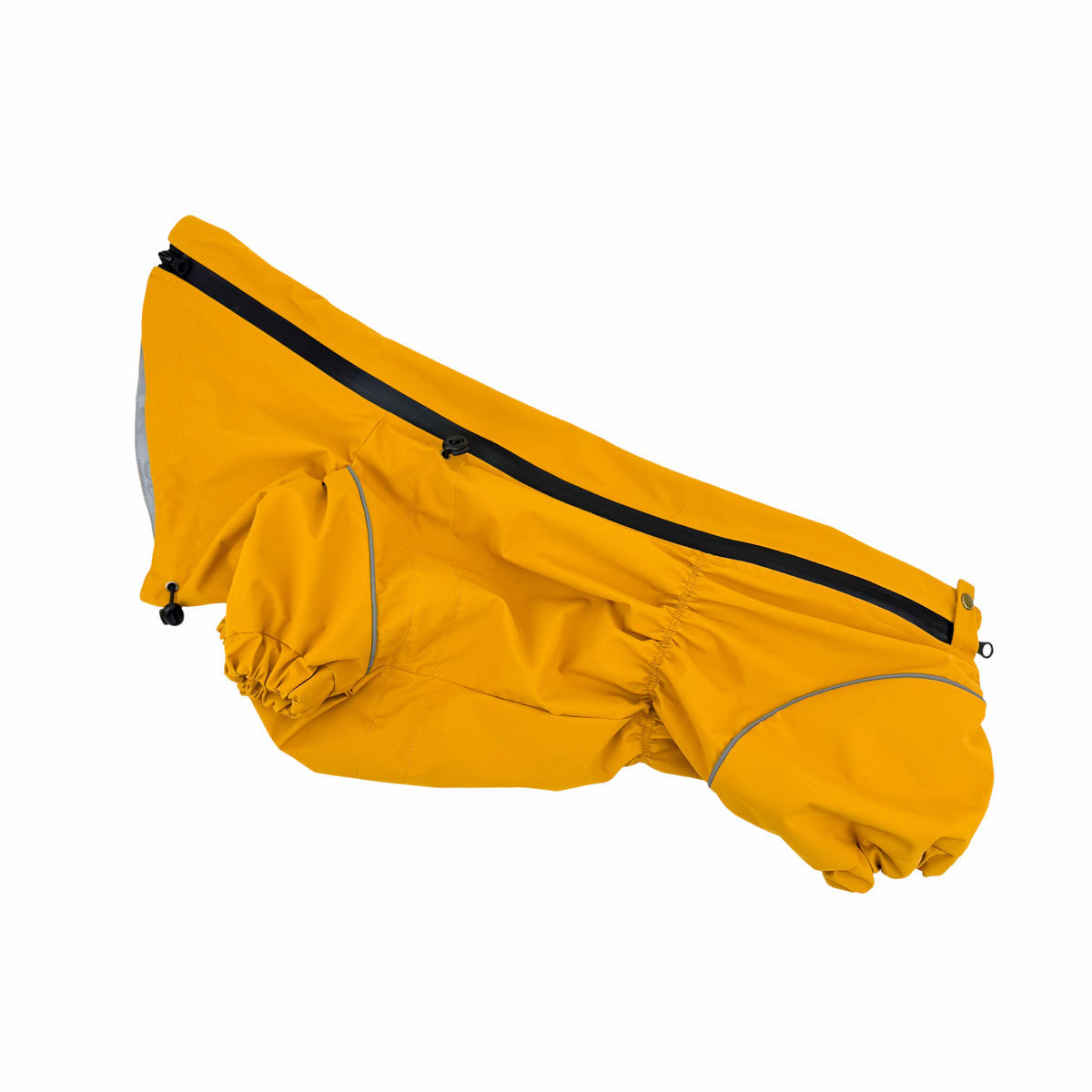 Corgi Raincoat Mustard | Waterproof Zip Full-Body Dog Rain Suit