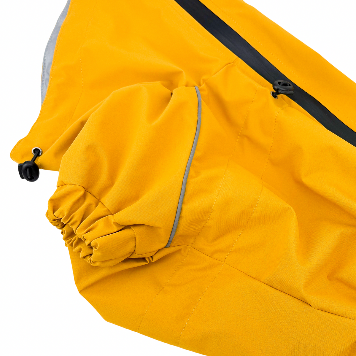 Corgi Raincoat Mustard | Waterproof Zip Full-Body Dog Rain Suit