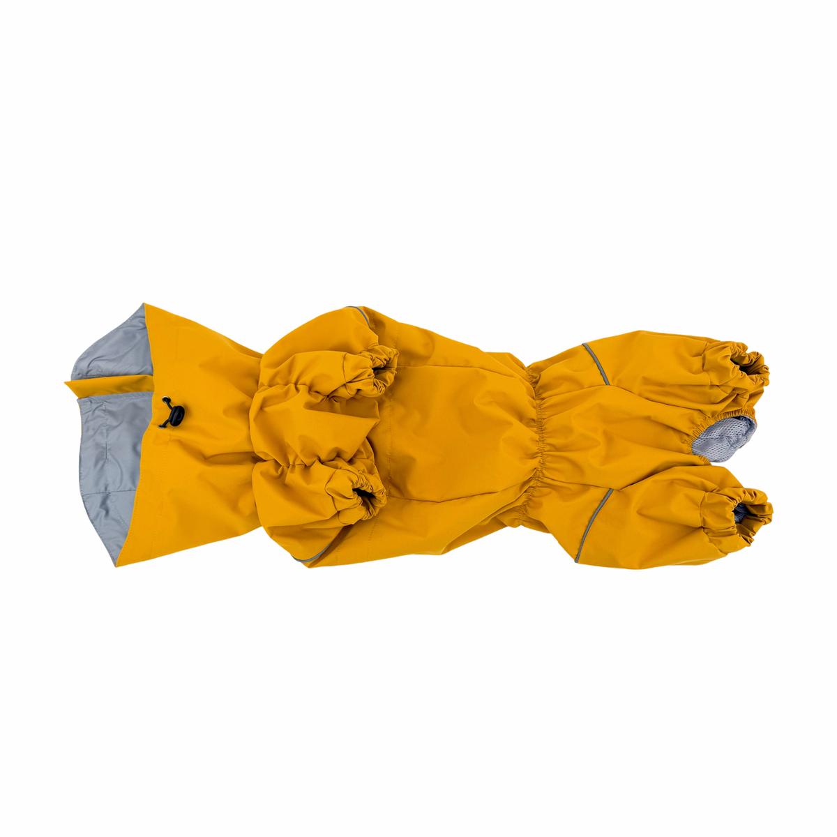 Corgi Raincoat Mustard | Waterproof Zip Full-Body Dog Rain Suit
