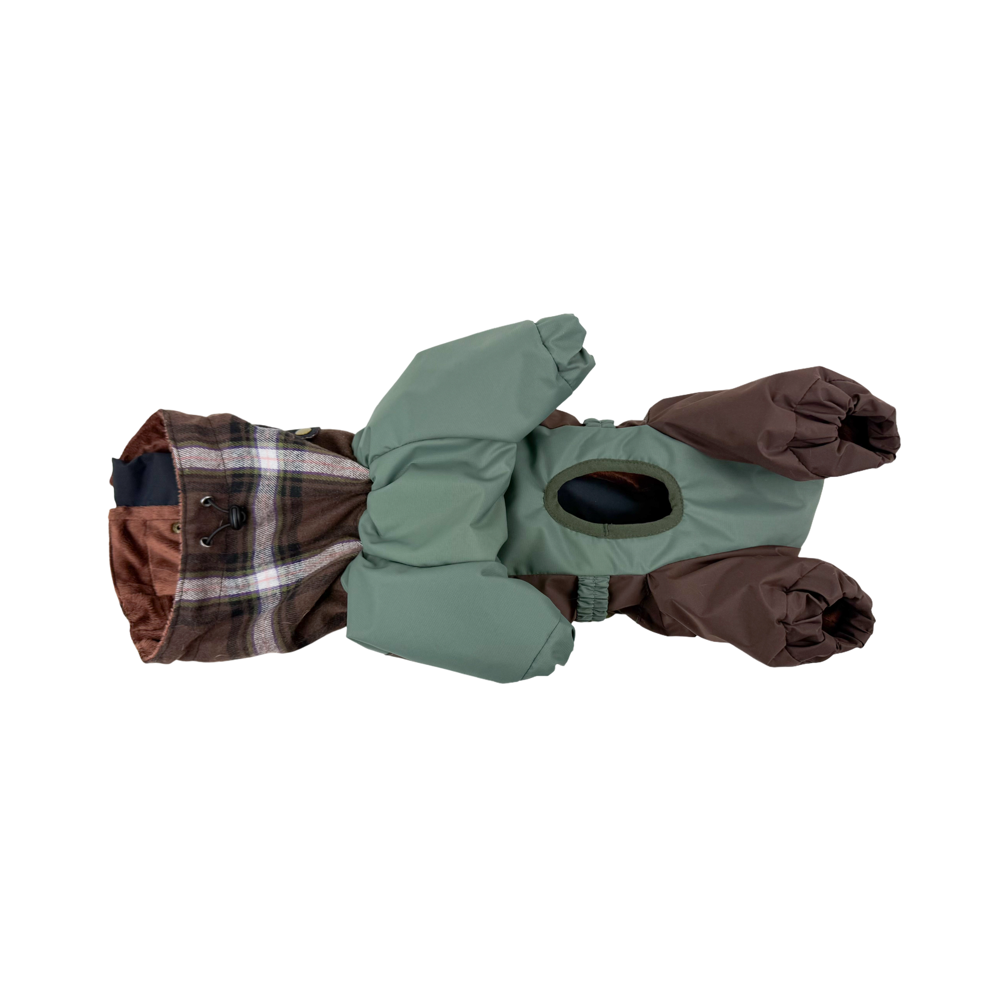 Waterproof Dog Raincoat for All Breeds and Sizes "Dark Academia Classic"