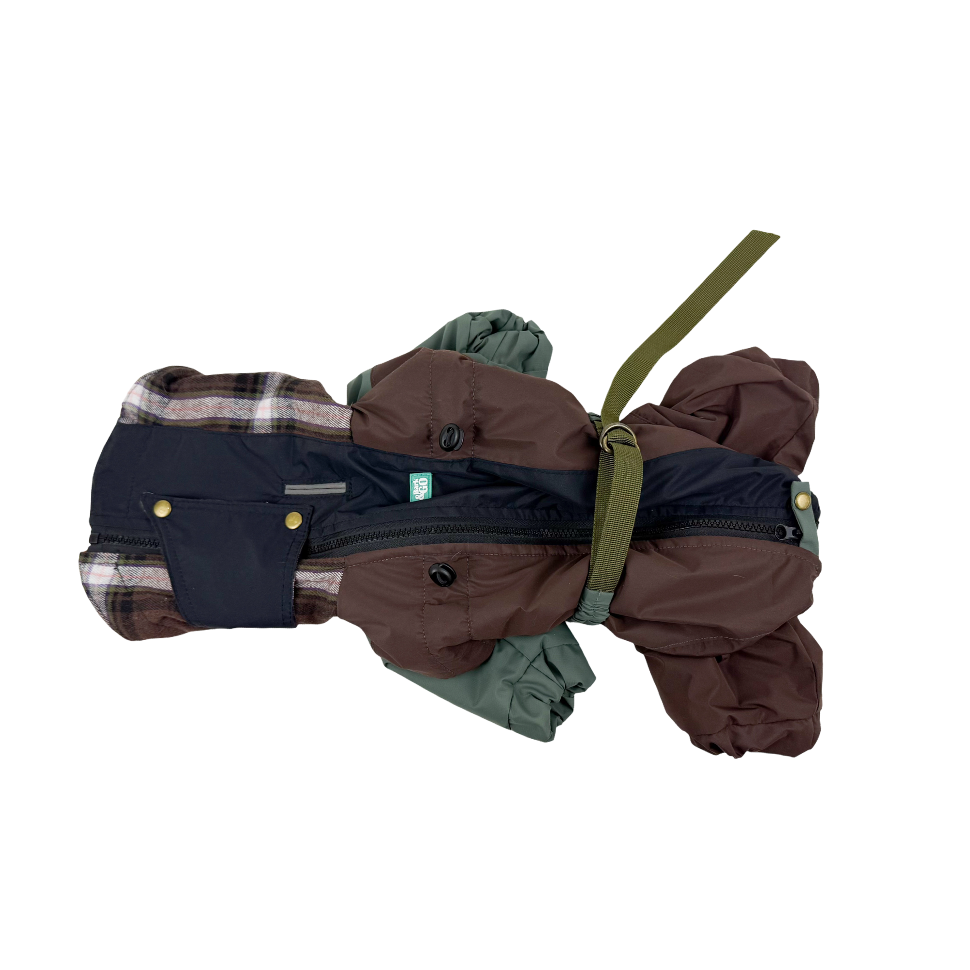 Waterproof Dog Raincoat for All Breeds and Sizes "Dark Academia Classic"