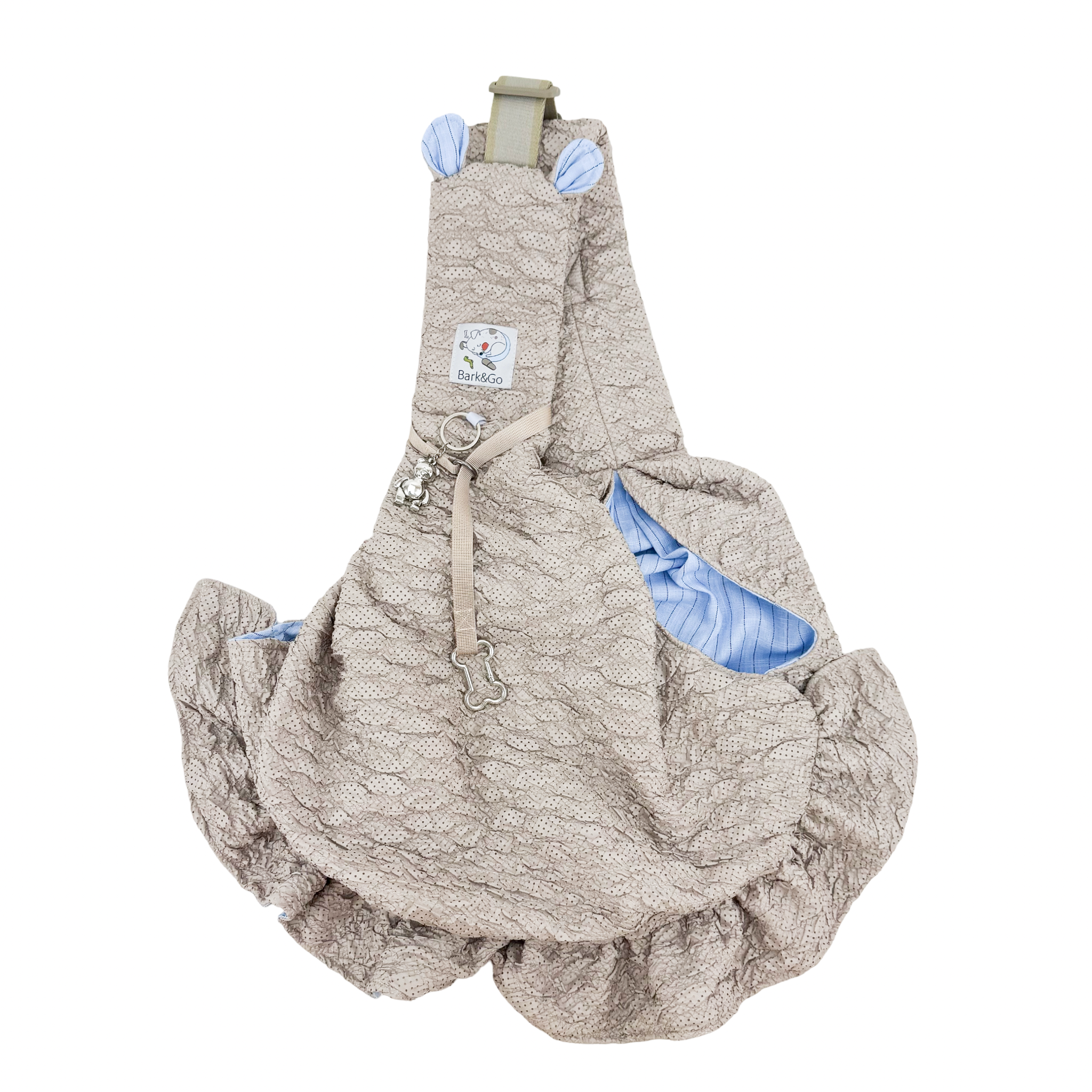 Teddy Summer Dog Sling Carrier – Breathable Linen Pet Carrier