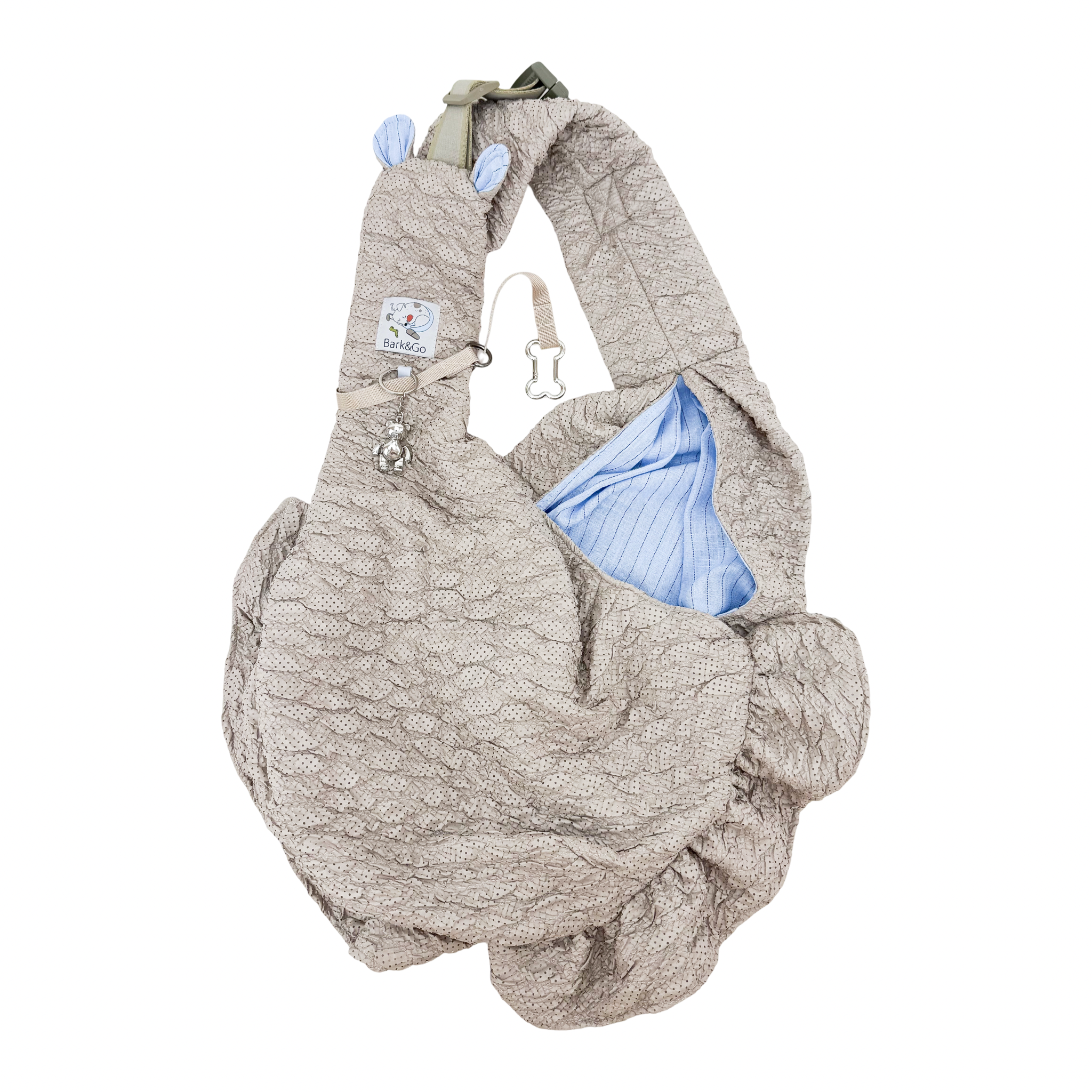 Teddy Summer Dog Sling Carrier – Breathable Linen Pet Carrier