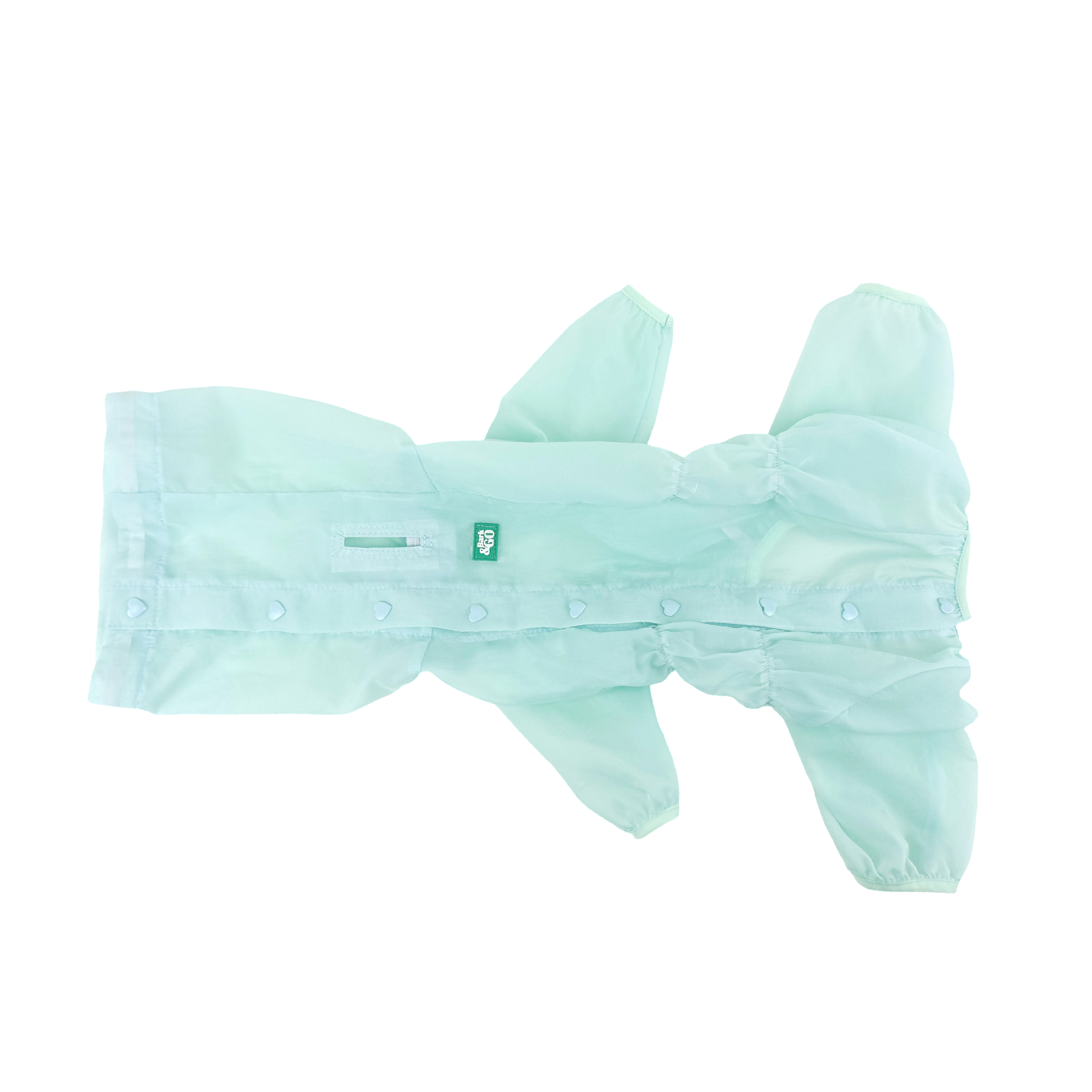 Mint Dog Romper Suit with Snood | Ultra-Light Summer Dog Duster