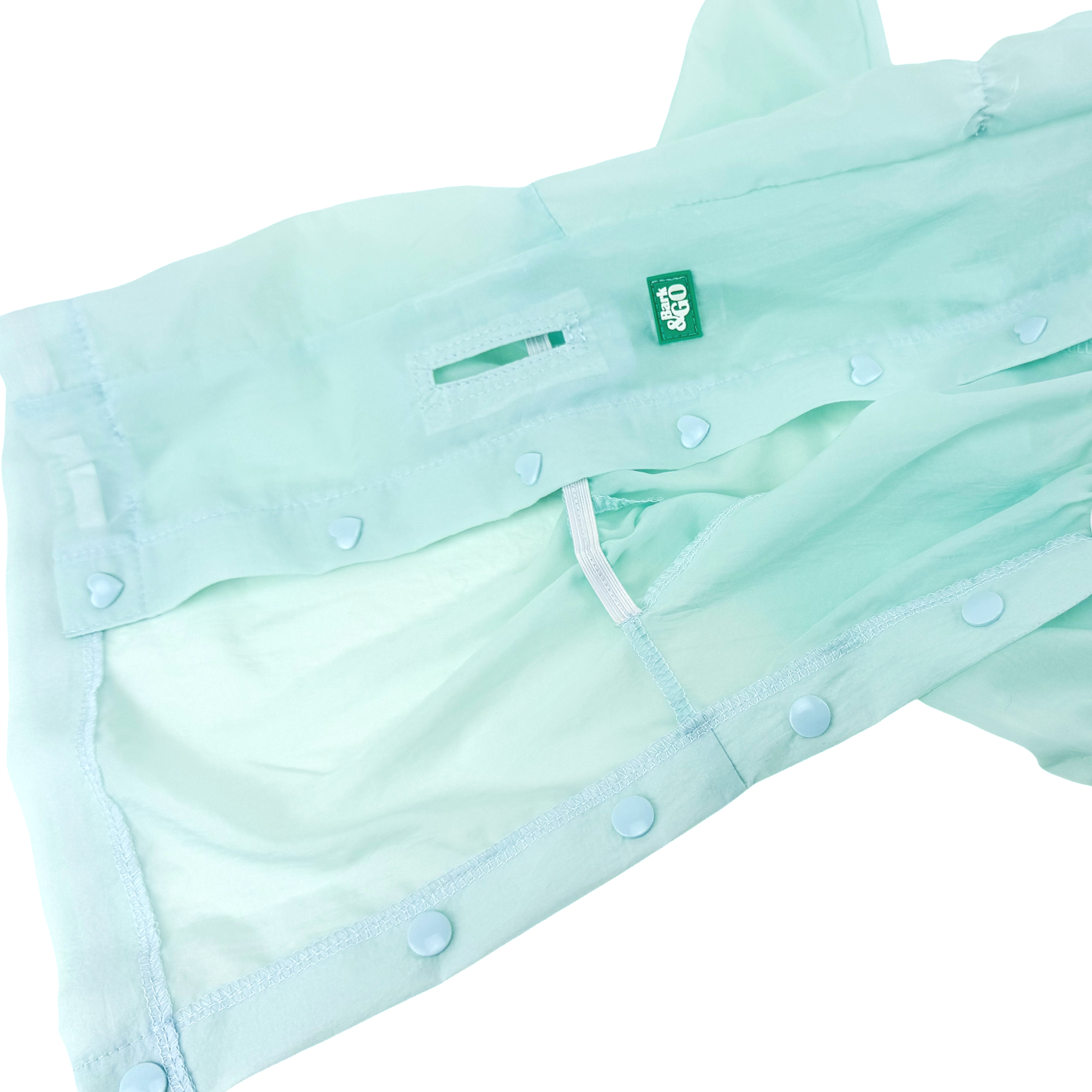Mint Dog Romper Suit with Snood | Ultra-Light Summer Dog Duster