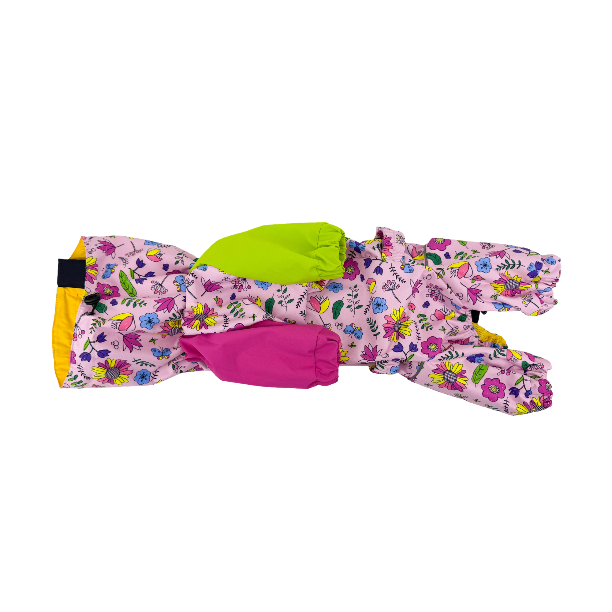 Waterproof Dog Raincoat for All Breeds and Sizes "Flower Power "