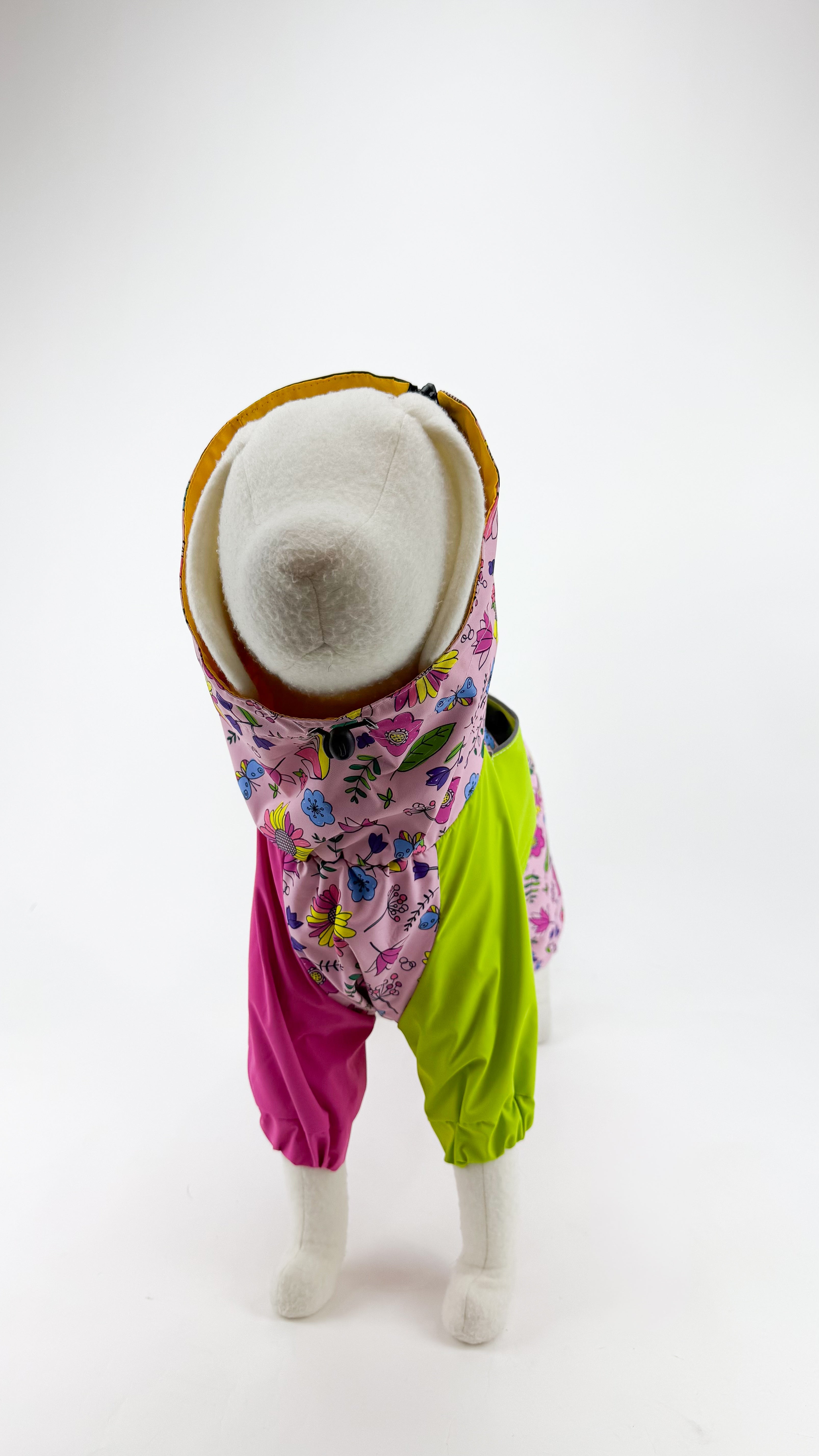 Waterproof Dog Raincoat for All Breeds and Sizes "Flower Power "