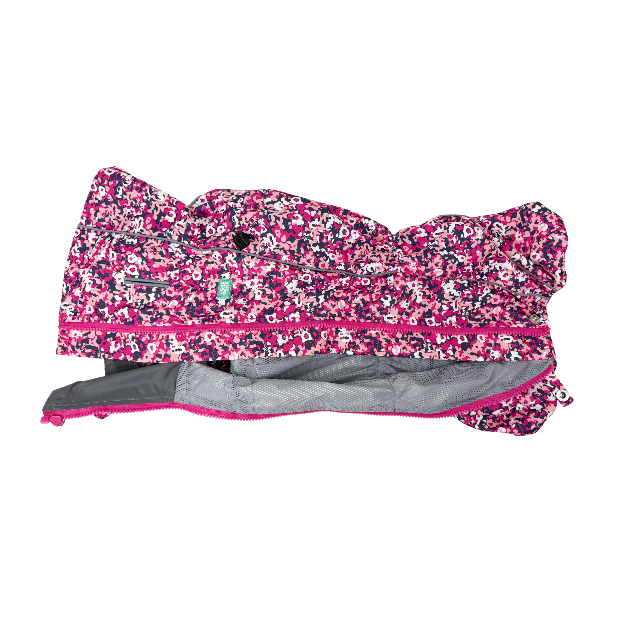 Waterproof Dog Raincoat for Corgi  "neon Pink"