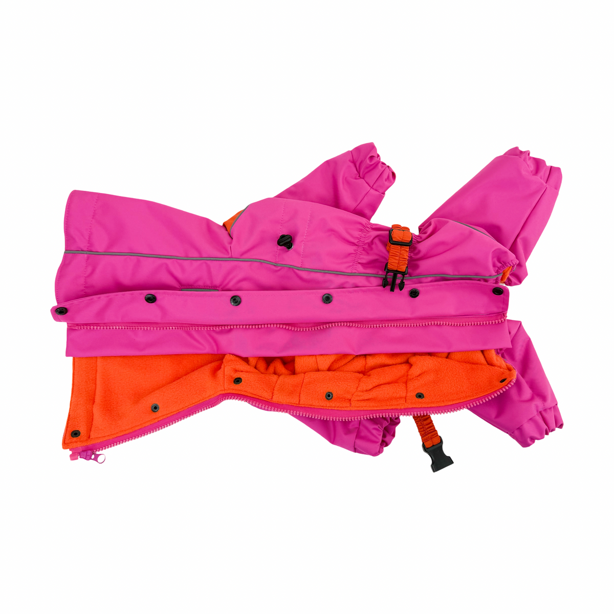 Waterproof Dog Raincoat "Perfect Match Pink" | 29 Sizes