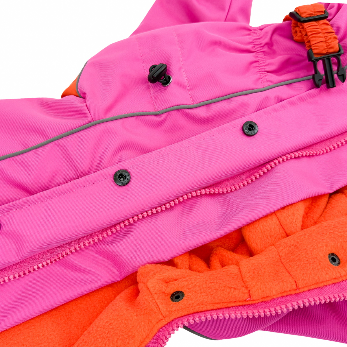 Waterproof Dog Raincoat "Perfect Match Pink" | 29 Sizes