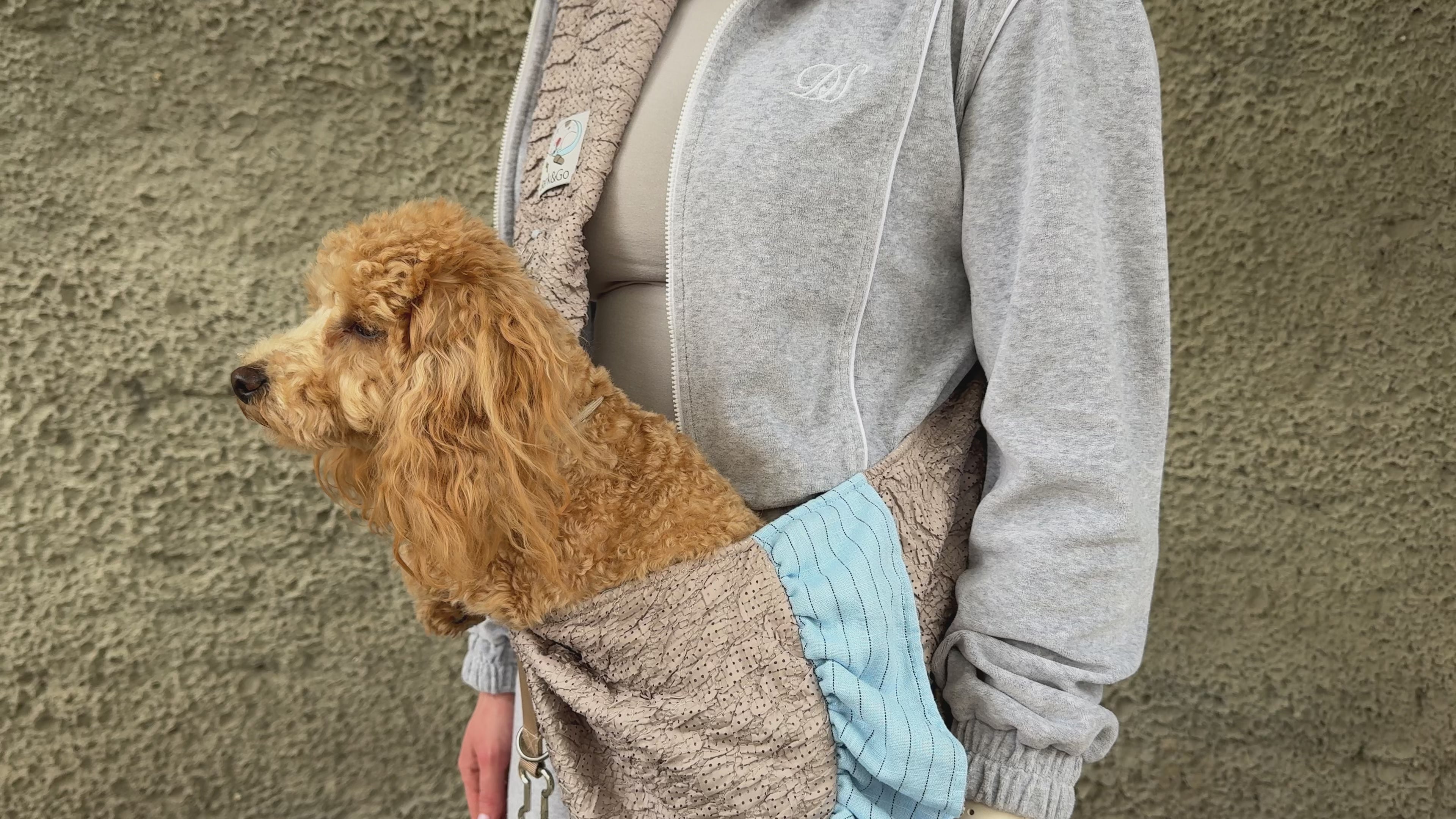 Teddy Summer Dog Sling Carrier – Breathable Linen Pet Carrier