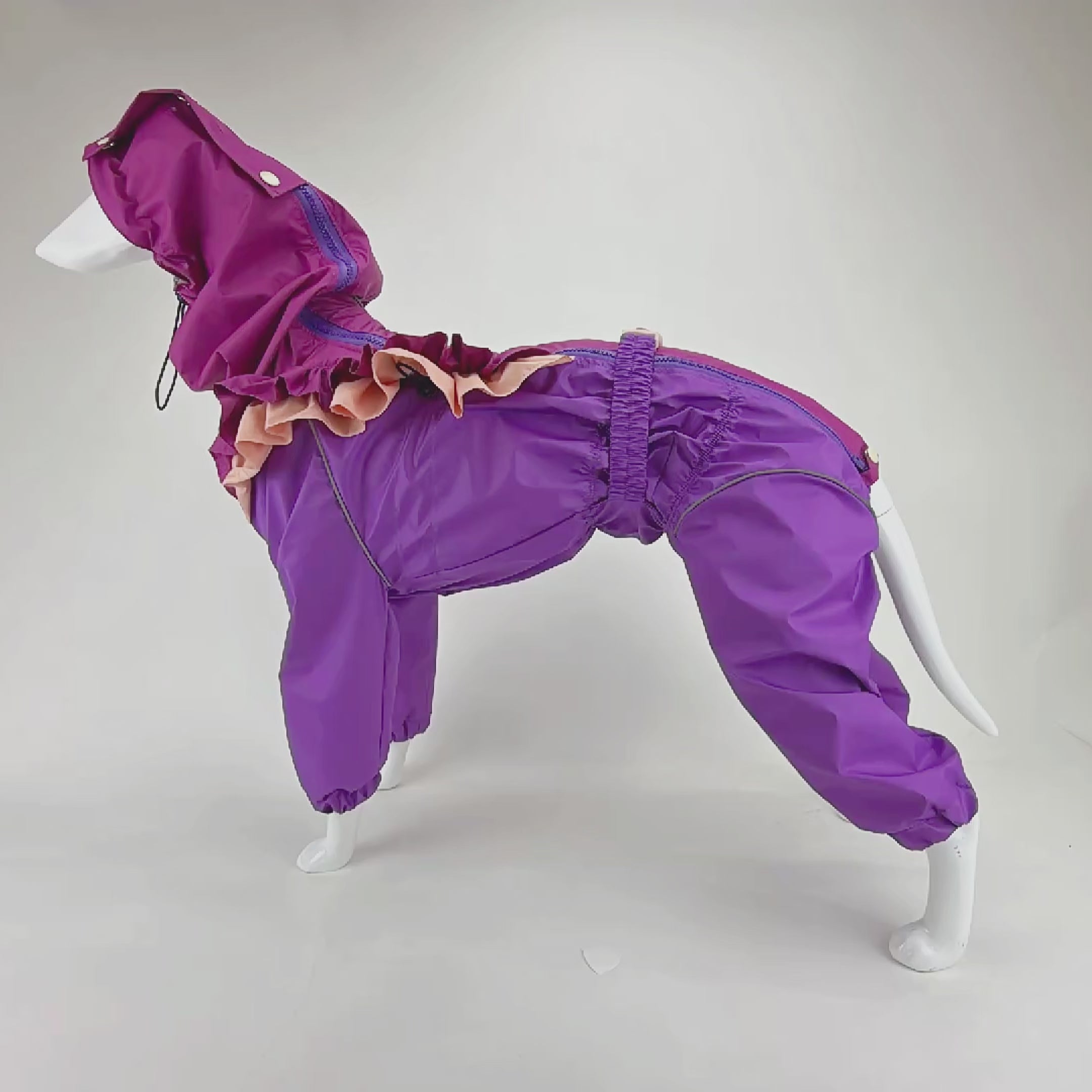 Waterproof Dog Raincoat for All Breeds and Sizes "Berrylicious"